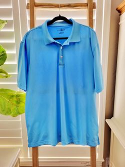 MENS  SIZE XL SKY BLUE GOLF SHIRT
