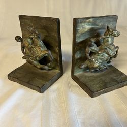 Polo Player Bookends