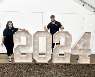 Wooden Marquee (4ft) Lights Included