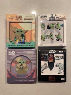 Star Wars Enamel Pin Sets *MINT* Mandalorian The Child Baby Yoda May The Forth Grogu Vader Skywalker 6pc LE10000 LE7500 LE1500 LE600