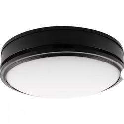 GOOD HOUSEKEEPING Broadway Decorative 110-CFM 2.0-Sones Bathroom Ventilation Exhaust Fan with Light in Matte Black