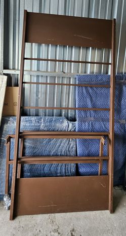 Pottery Barn Industrial Iron Modern Metal Brown Twin XL Size Platform Bed Bedroom Guestroom Dorm