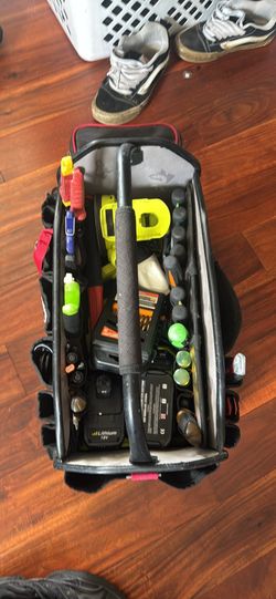 various tools and bag setup (everything listed)