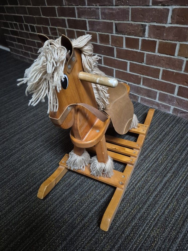 SMALL CHILDS ROCKING HORSE OR HOME DECOR/ (NOT FREE-GIVE OFFER)