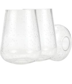 3 Pack Clear Seeded Bubble Wine Glass Lamp Shade