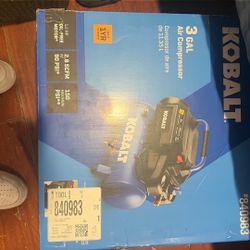 Brand New Cobalt 3 Gallon Air Compressor