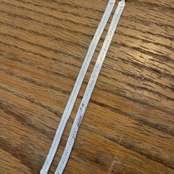 Sterling Silver 7” L Herringbone Bracelets Excellent Beautiful Shiny Condition $50-60 Each