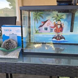 5 Gallon Fish Tank, Filter Cartridges and Fish Tank Heater