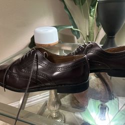 Vintage JC Penny Towncraft Wingtip Brown/Wine Leather Oxford