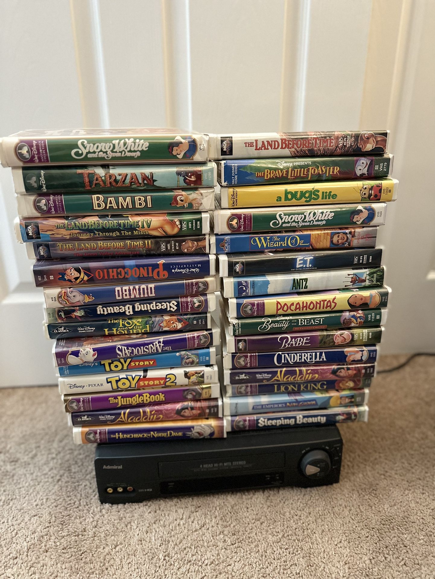 Disney VHS And VCR 