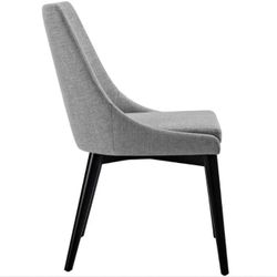 Viscount Fabric Dining Chair Light Gray - by Modway - Minimalist Progressive (Brand New)