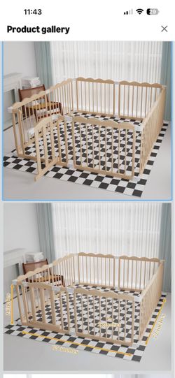 Baby playpen/ wooden gate