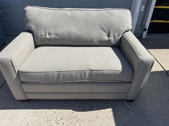 Gray Upholstered Oversized sleeper chair