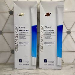 Dove cream serum. Hyaluronic + Hydration 72 hour moisture for extra dry, flaky skin. New/unopened