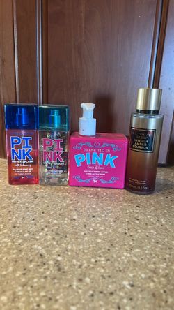 PINK body spray & lotion