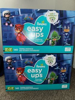 Pamper easy ups training underwear 2t-3t 140ct