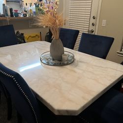 Marble 6pc Table