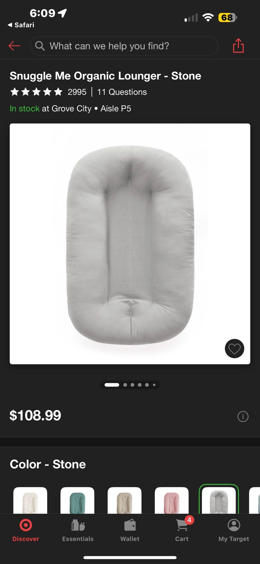 Snuggle me lounger