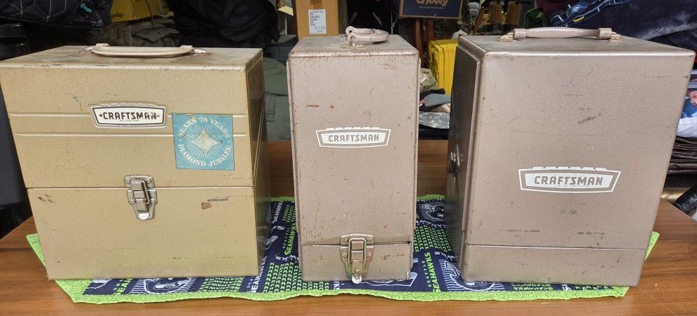 Vintage Craftsman Power Tool Collection – 1950s–60s Era – Complete in Metal Cases
