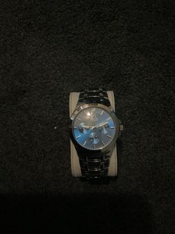 George diamond watch Silver and blue