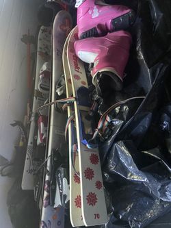 70 80 90 100 Cm Skis Downhill Winter Kids & Boots Price Each