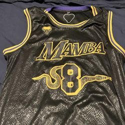 Kobe Bryant Lakers 8-24 Mamba Jersey Black