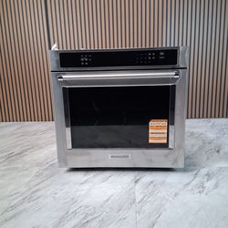 KitchenAid 30 Inch Single Electric Wall Oven with 5 Cu. Ft. Capacity - Stainless Steel (KOES530PSS-D-4680)
