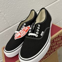 Brand New Vans Authentic Black Men’s US 9 In Box Nike Adidas Supreme Stussy Newbalance Palace Puma Reebok