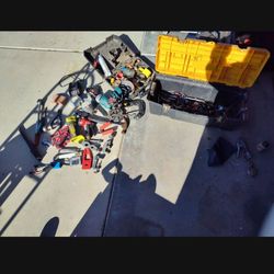Random tools and other items with tool boxes $30 for all