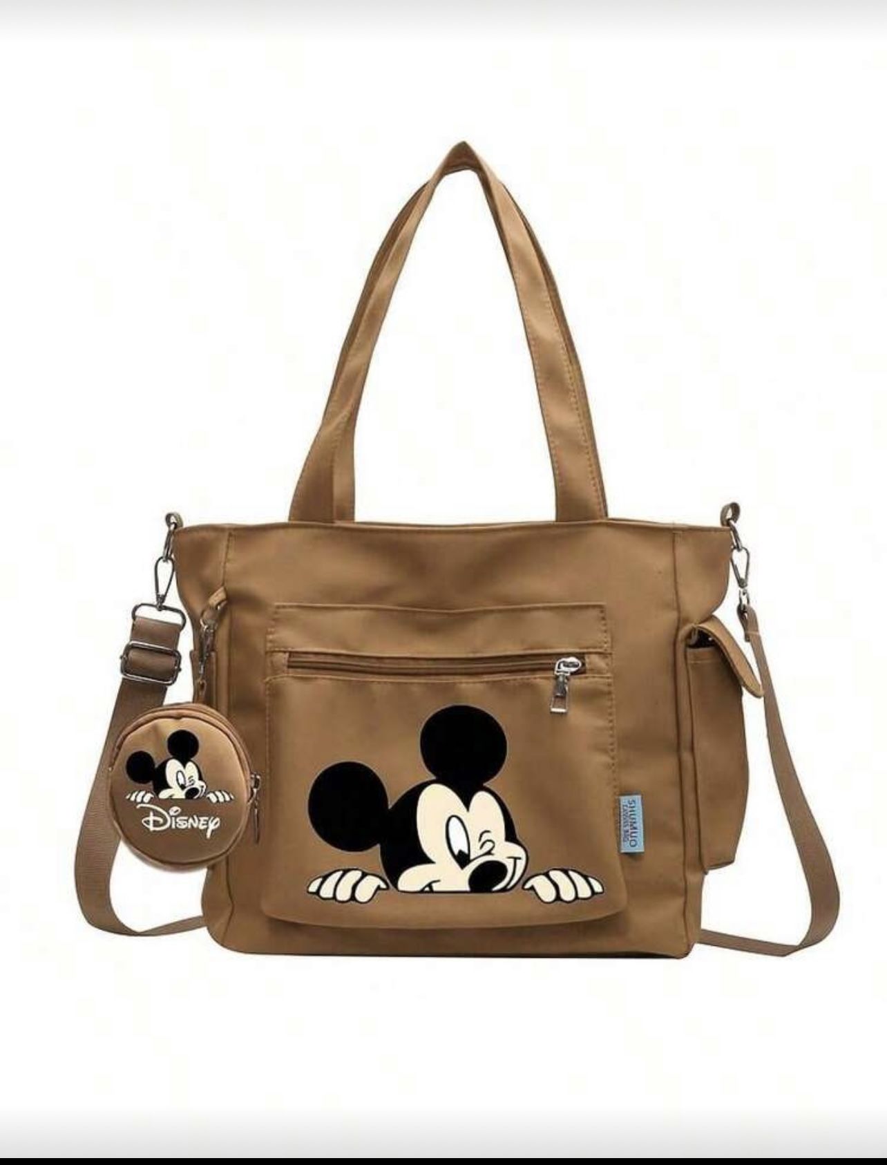 Disney Brown Mickey Mouse Tote Bag
