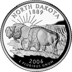 ROLL OF NORTH DAKOTA STATE QUARTERS
