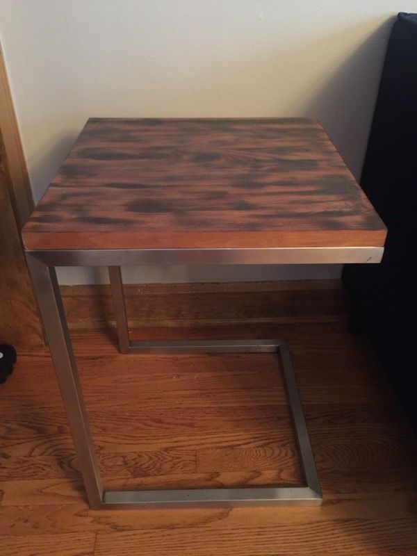 Square wooden table