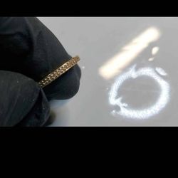 Art 14K Diamond Pandora Eternity Band Size 7.25, Vintage, VVS Collection Art