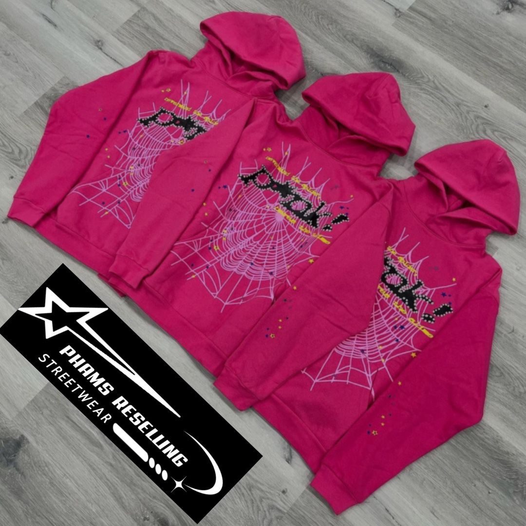 *BEST QUALITY* Sp5der P*nk Hoodie ‘Pink’,All Products : American Fashion Style Bags On Sale