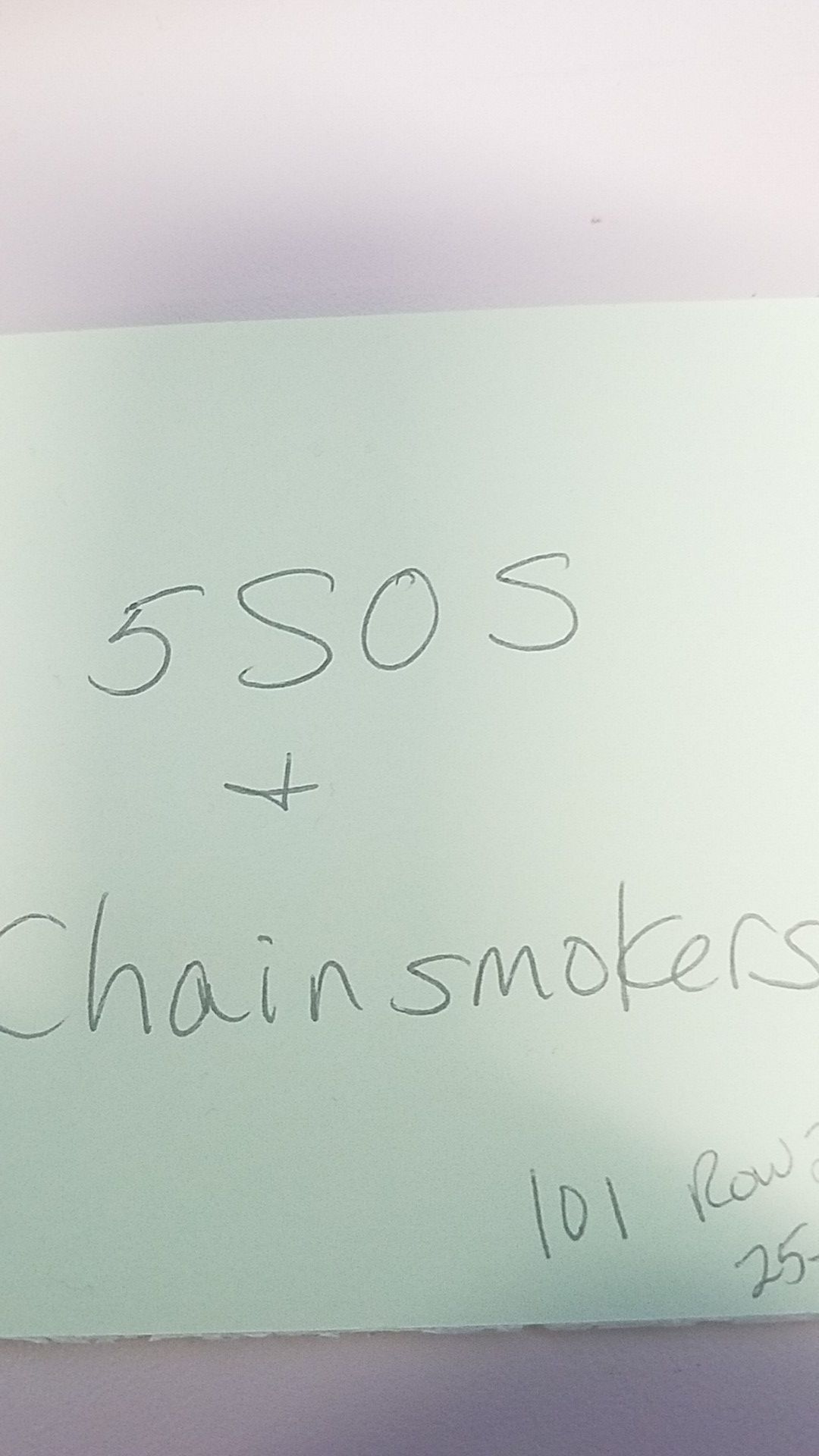 5 SOS and Chainsmokers Tickets