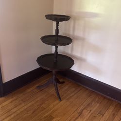 Three Tiered Buffett Side Table 