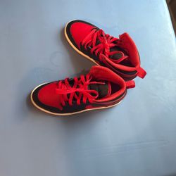 Red And Black Air Jordan 1s Size 2