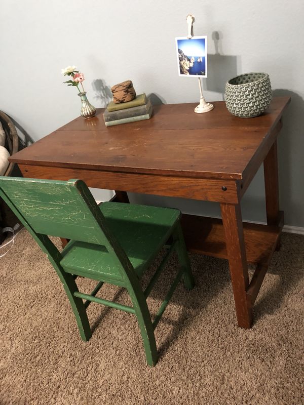 Antique Oak Library Table Desk For In Pflugerville Tx Offerup