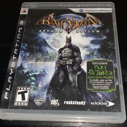PlayStation 3 Video Game 🎮 Console PS3 Batman 🦇 🃏 Arkham Asylum Dc Comics Joker