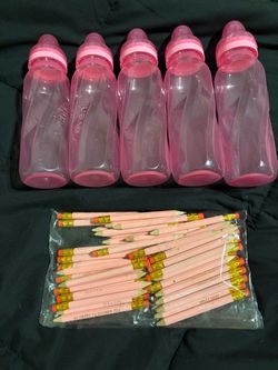 Pink decorations  baby shower