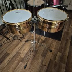 Timbales with Heavy-duty Stand 