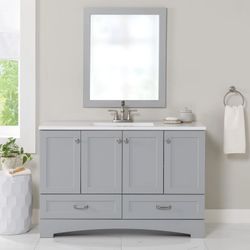 Emlyn 48.5 Free Standing Single Bathroom Vanity with Top