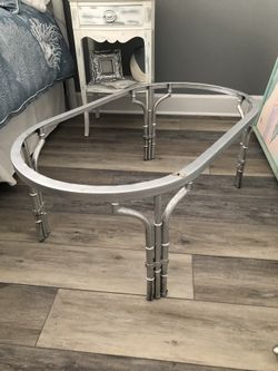 Thick glass top coffee table