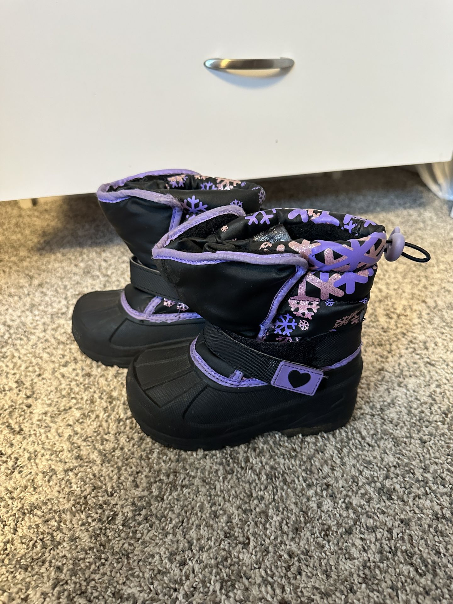 Toddler Girl Purple Snow Boots Size 8 Toddler