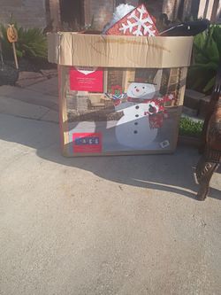 Big light up snow man use asking 50