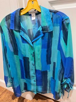 Draper's & Damon's Sheer Blouse Size Medium