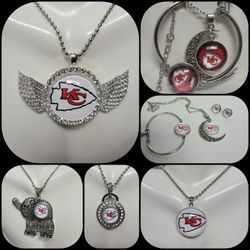 Handmade Kansas City CHIEFS Fan Jewelry 