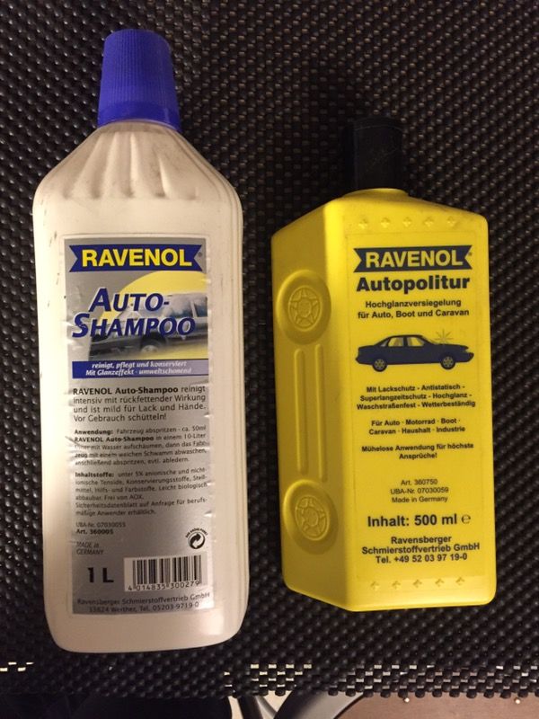 Ravenol Car wash and polish set. Imported from a Germany. Brand new.