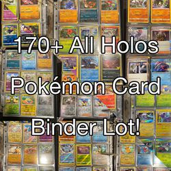 Pokémon Cards 170+ Card Lot ALL HOLOS! Includes V’s, ex’s, & Reverse Holos From Over 20 Sets! ✨