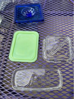 Depression Glass Lids